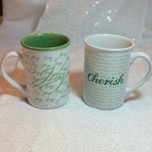 2 Gibson Home Christmas mugs